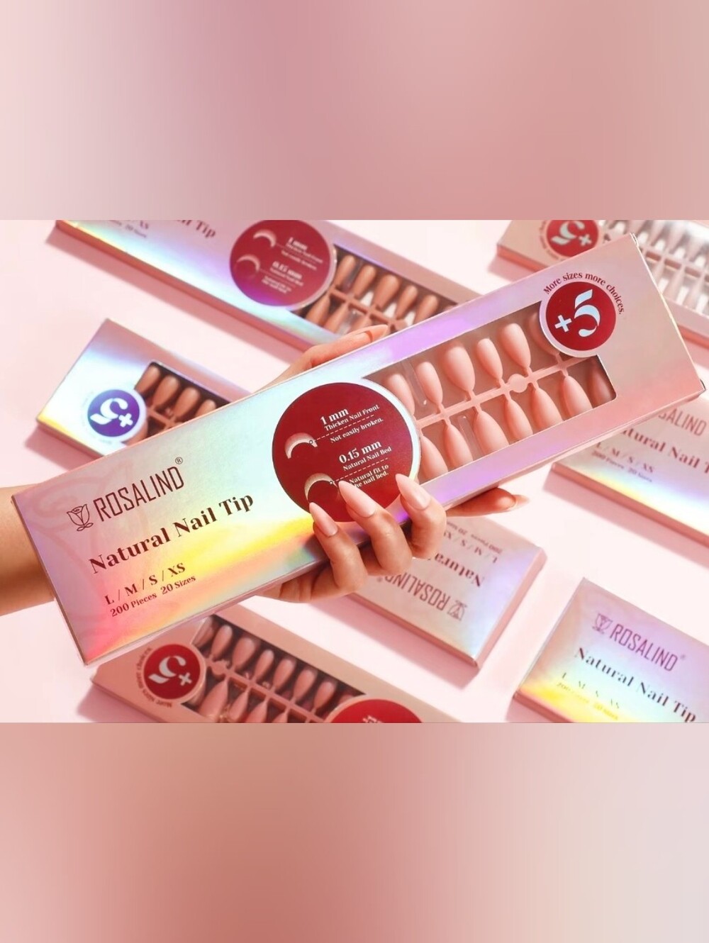 Rosalind Natural Nail Tip 200 Pieces